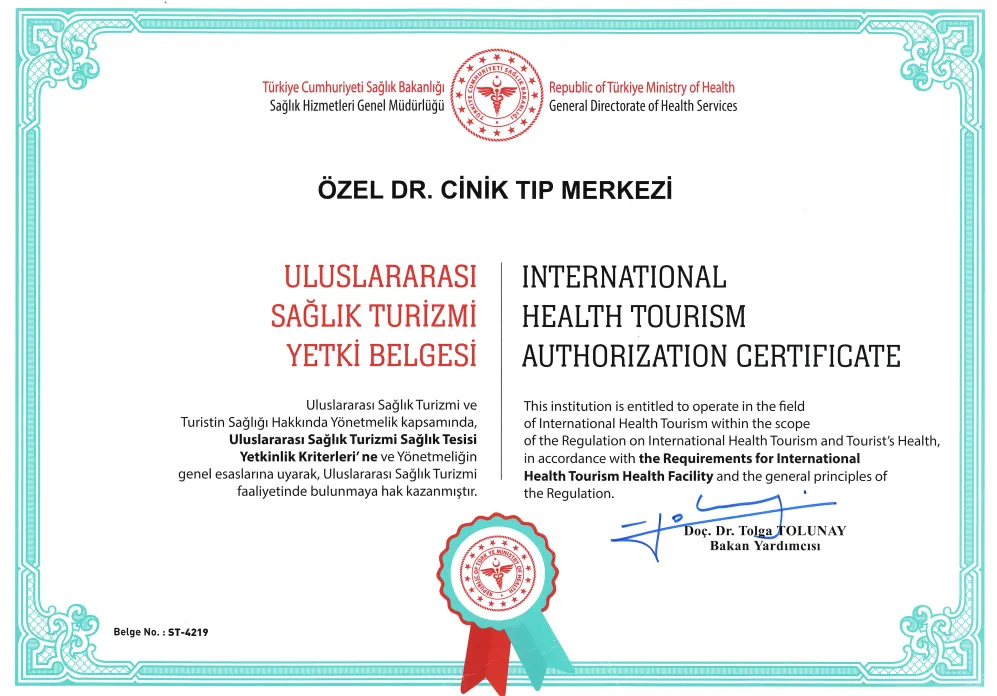 Health Tourism Authorisation Certificate