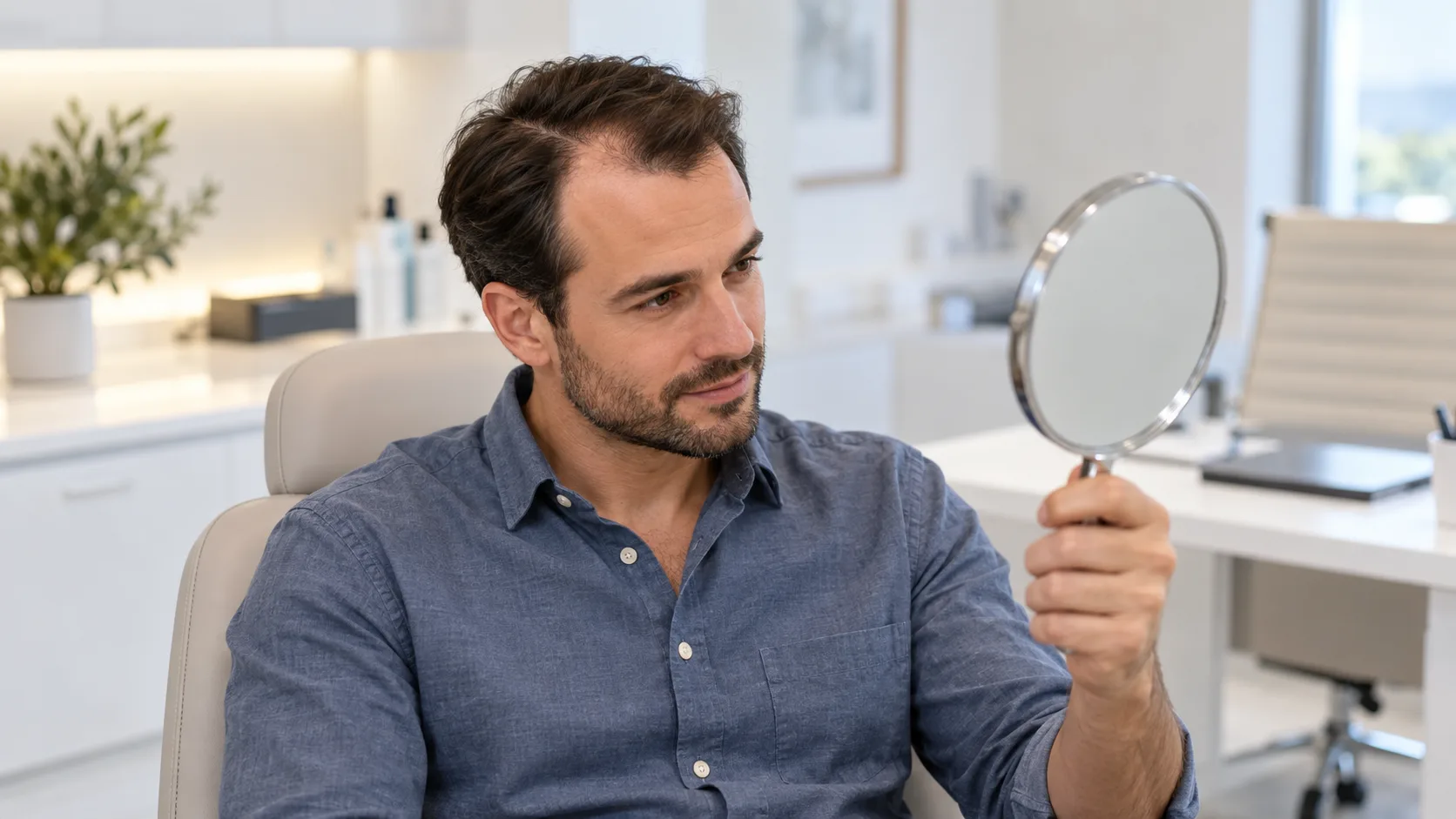 Trapianto di capelli per linea dei capelli in recessione