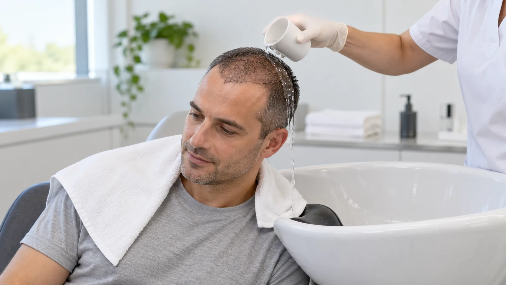 ما الطريقة الصحيحة لغسل شعرك بعد زراعة الشعر؟